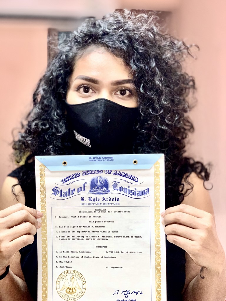 apostilla lousiana, apostilla new orleans, apostilla nueva orleans