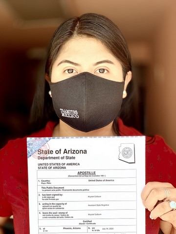 Apostilla Arizona AZ USA, Apostilla Arizona EEUU